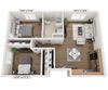 2 Bedroom 1 Bath 3D Floorplan-Phase 1 2 Bedroom 1 Bath 3D Floorplan-Phase 1_Beecher Terrace I Senior, Louisville, KY